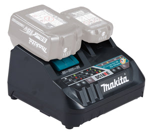 Makita 198720-9 (DC18RE) Caricatore Rapido Doppio per Batterie 12V CXT & 18V LXT