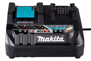 Makita 198720-9 (DC18RE) Caricatore Rapido Doppio per Batterie 12V CXT & 18V LXT