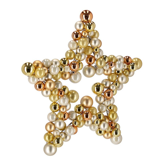 STELLA DECO NATALE  BIZZOTTO PALLINE ORO ASSO JOE D40X33H