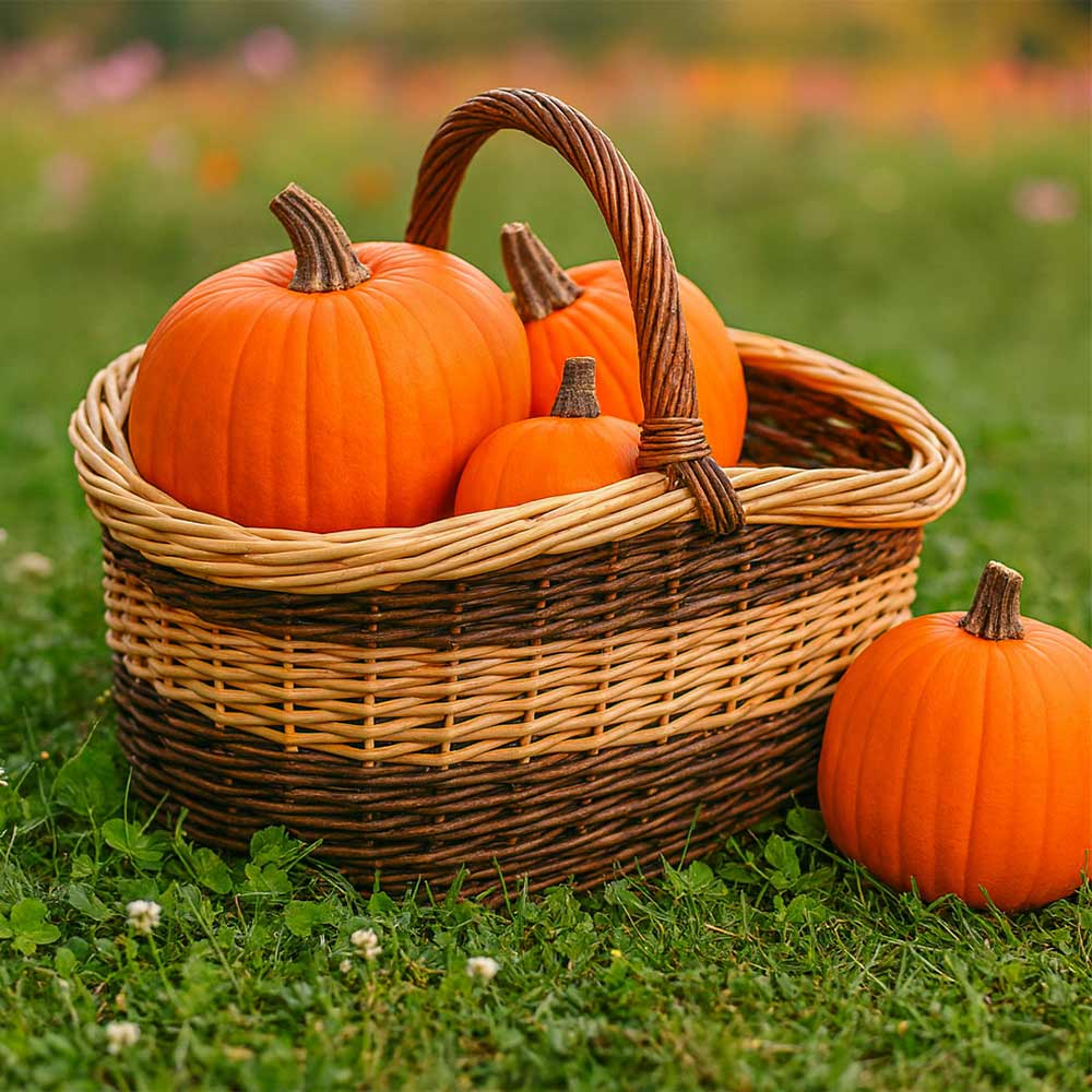 Cesto in vimini paniere Sofia ovale bicolore con manico cm 44 x cm 35 h 24