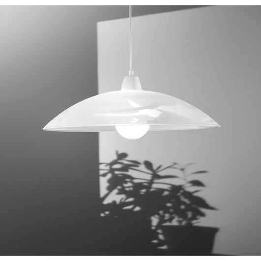 LAMPADARIO ALABASTRO E27 D.48XH120CM BIANCO.