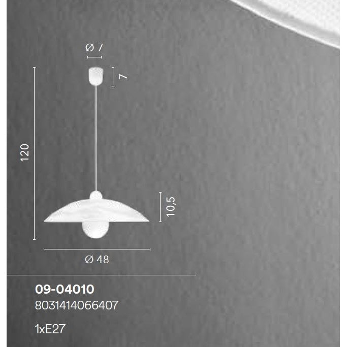 LAMPADARIO ALABASTRO E27 D.48XH120CM BIANCO.