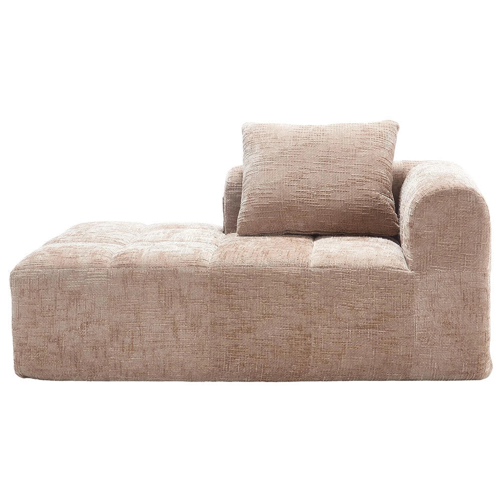 Chaise longue - Xylo - pronto uso con tasche laterali kaki