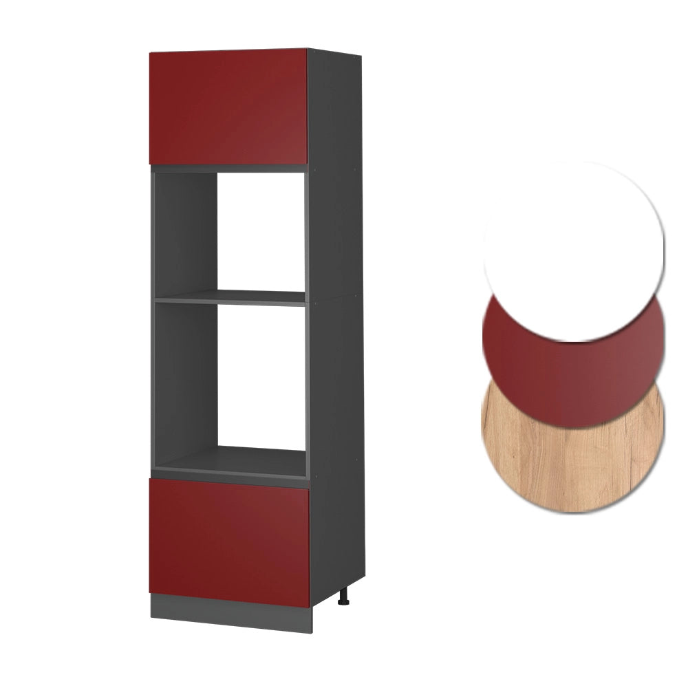 Vicco Set mobili bagno Rosso 60 cm Forma a J