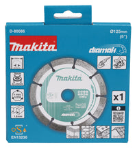 Makita D-80086 – Disco Diamantato DIAMAK 125 mm Segmented (Arbor 22,23 / 20 mm)