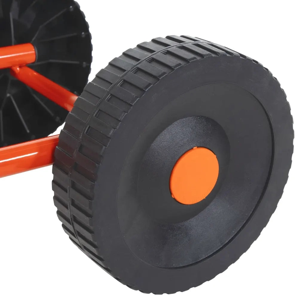 Slitta per Irrigatore Ruote e Testina Girevole Acciaio Rosso 4005276