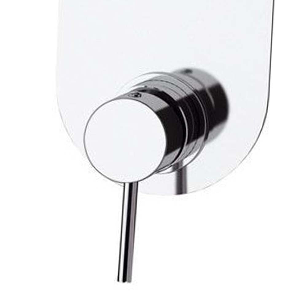 Miscelatore doccia con deviatore a tre vie e sette posizioni su unica piastra. suvi di daniel rubinetterie