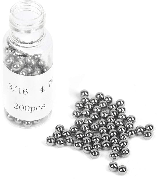 Lagers 200 Stuks - Kogellagers - Precisie - Acciaio Inox - Lega di Alluminio di Alta Qualità - Adatto per Lavorazione CNC