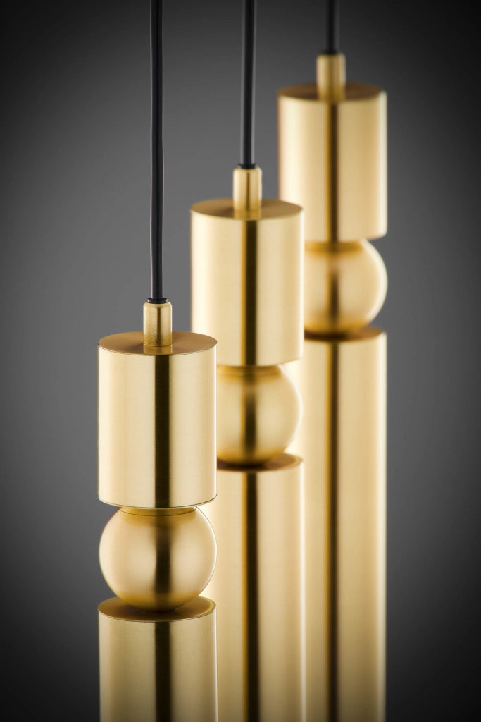 Lampada a sospensione ALAS Jupiter oro 60cm 3xGU10