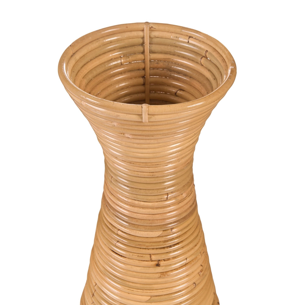 Vaso decorativo in rattan naturale 70 cm stile boho rustico decorazione per la casa