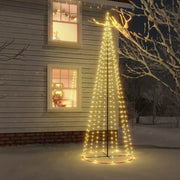 Albero di Natale a Cono Bianco Caldo 732 LED 160x500 cm 343494