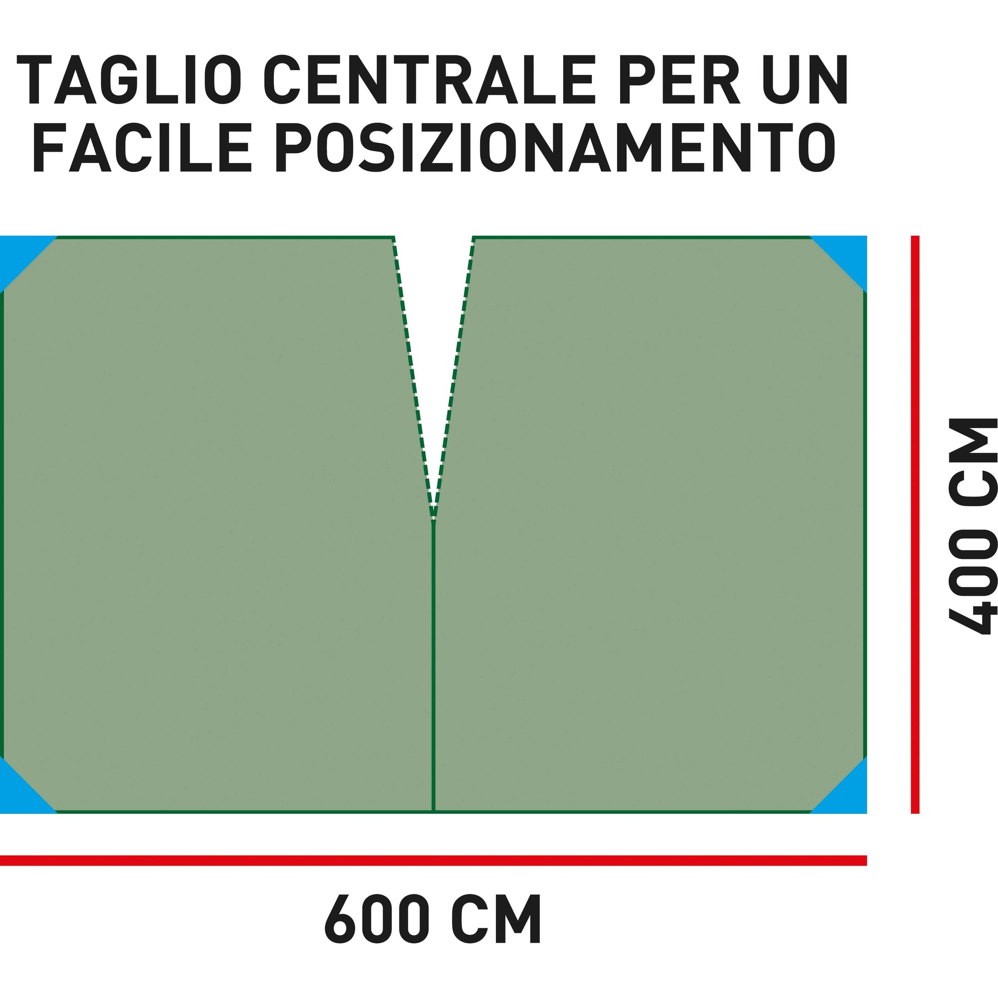 Telo per Raccolta Olive 4x6 m Antispina Stabilizzato UV