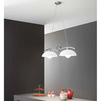 LAMPADARIO HALLEY 2XE27 76X30XH110CM CROMO