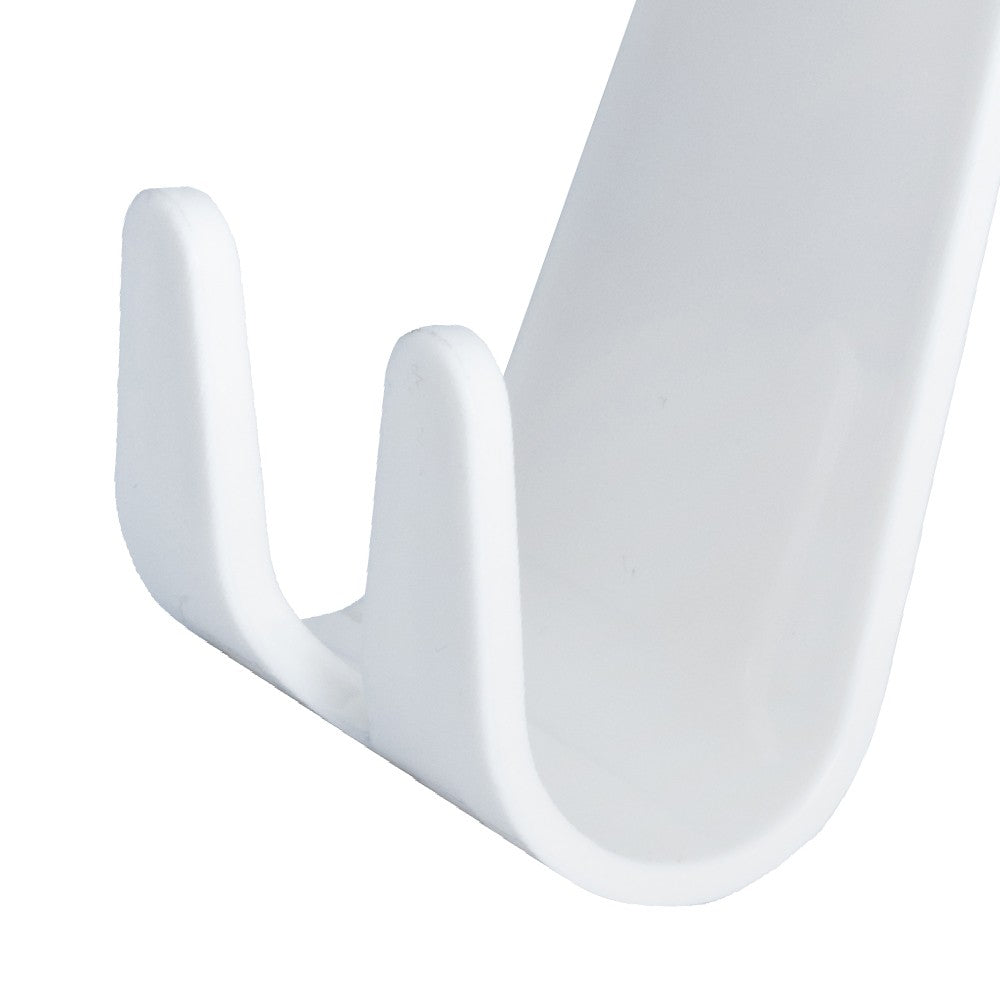 Appendiabito color bianco con doppio gancio, per scaldasalviette