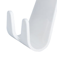 Appendiabito color bianco con doppio gancio, per scaldasalviette