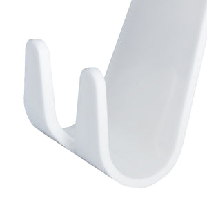 Appendiabito color bianco con doppio gancio, per scaldasalviette