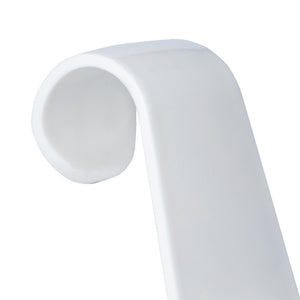 Appendiabito color bianco con doppio gancio, per scaldasalviette