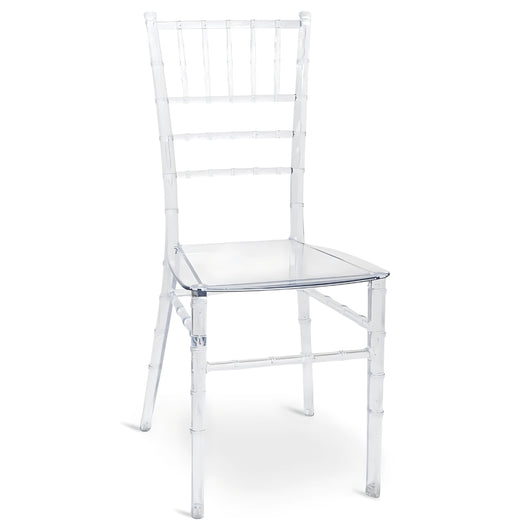 Sedia da sala pranzo Chiavarina in policarbonato trasparente impilabile eventi