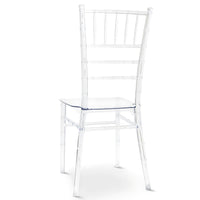Sedia da sala pranzo Chiavarina in policarbonato trasparente impilabile eventi