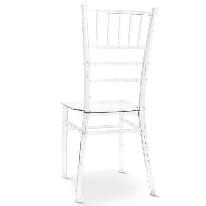 Sedia da sala pranzo Chiavarina in policarbonato trasparente impilabile eventi