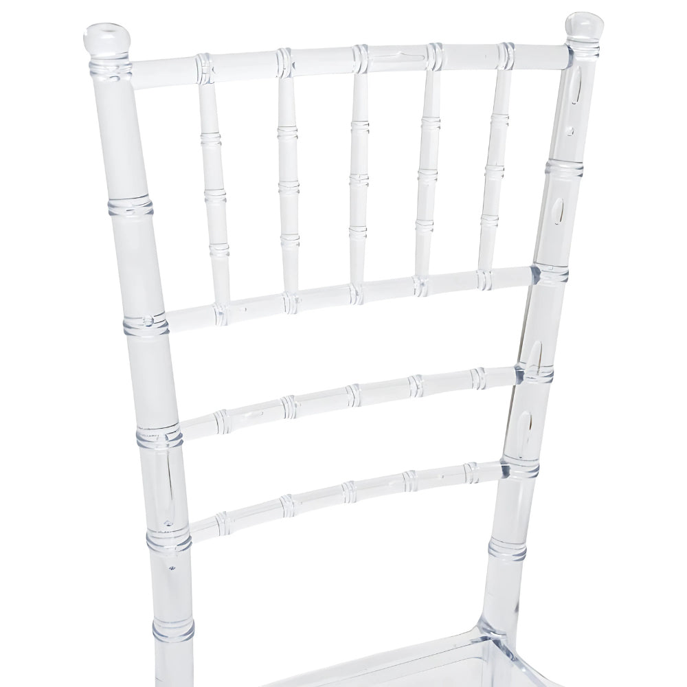 Sedia da sala pranzo Chiavarina in policarbonato trasparente impilabile eventi