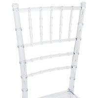 Sedia da sala pranzo Chiavarina in policarbonato trasparente impilabile eventi