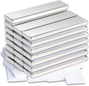 Magnetici 22 pezzi, magneti neodymium extra forti, 40 x 10 x 3 mm magneti forti con retroadesivo, magneti forti rettangolari 40 x 10 x 3 mm per whiteboard cucine, uffici
