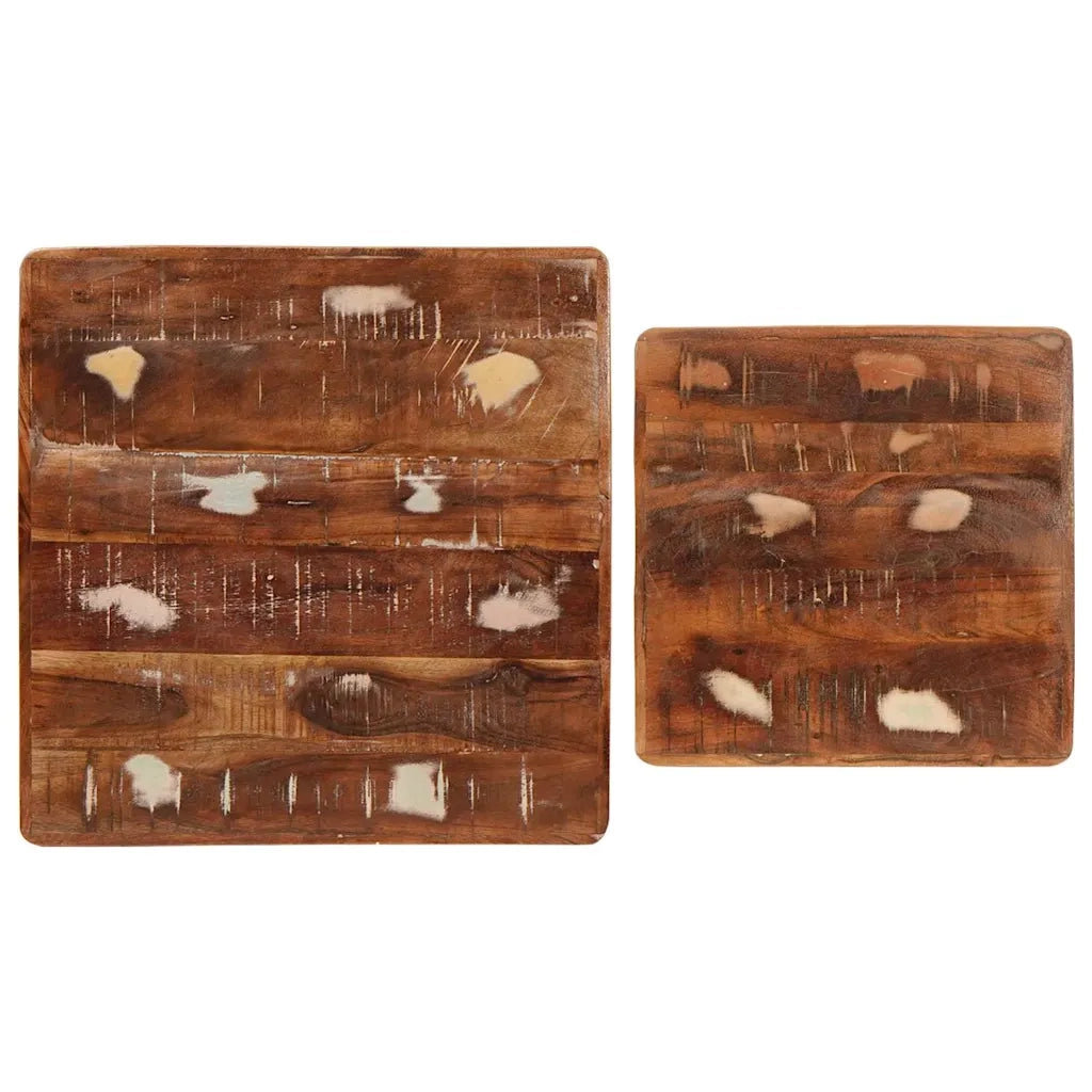 vidaXL Tavoli da Fine Multicolore legno massello di riciclo