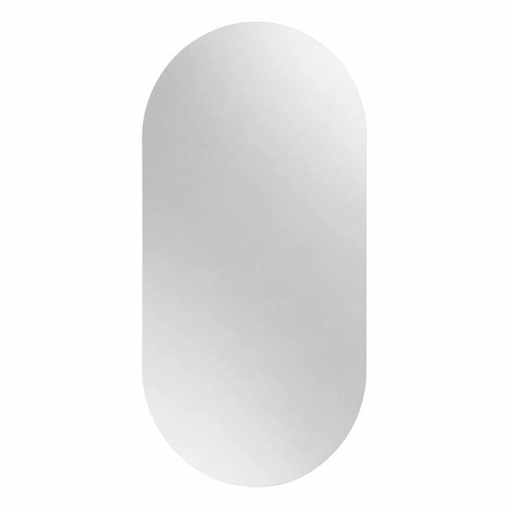 Specchio bagno ovale reversibile 62x110 cm filo lucido