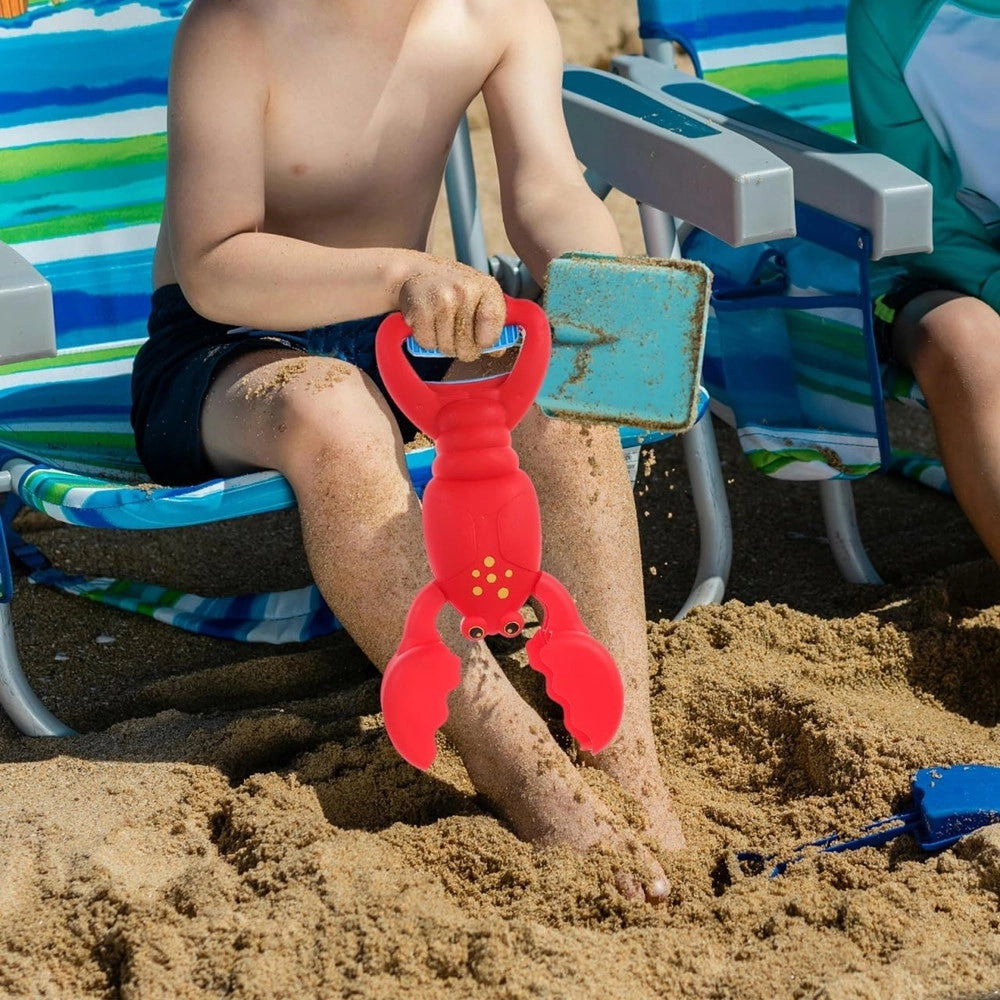 Trade Shop - Pinza Giocattolo Paletta Spiaggia Per Bambini Per Sabbia Neve A Forma Di Aragosta 620922a -