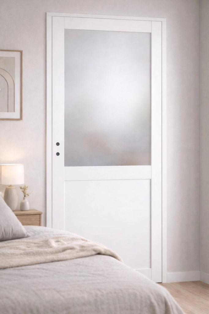 Blocco Porta Athena BIANCO H204 x L83 Tabella Dimensioni Spingendo Destra