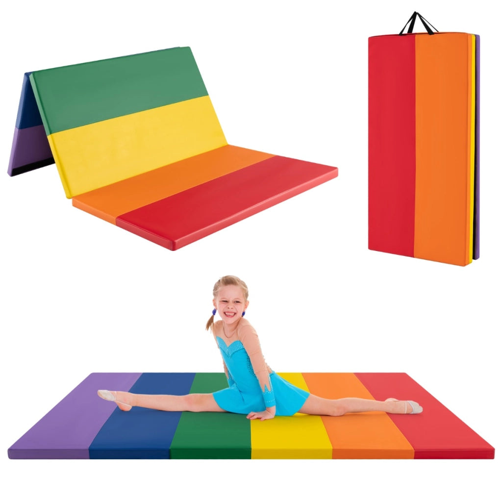 Tappetino da ginnastica trifoglio per stretching muscolare-Tappetino da allenamento portatile e leggero in pelle PU Colorato