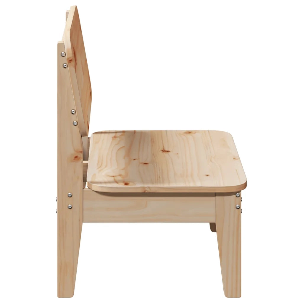 Sedie da Giardino 2 pz | Sedie da Esterno 60x52,5x72 cm Legno Massello di Pino