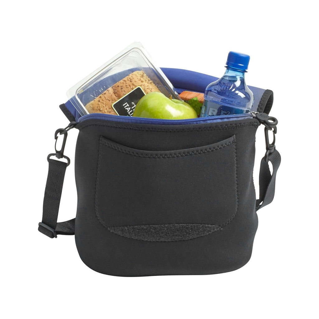 Borsa per il pranzo isotermica tipo messenger per bicicletta con cinghia di fissaggio per manubrio Nero Built