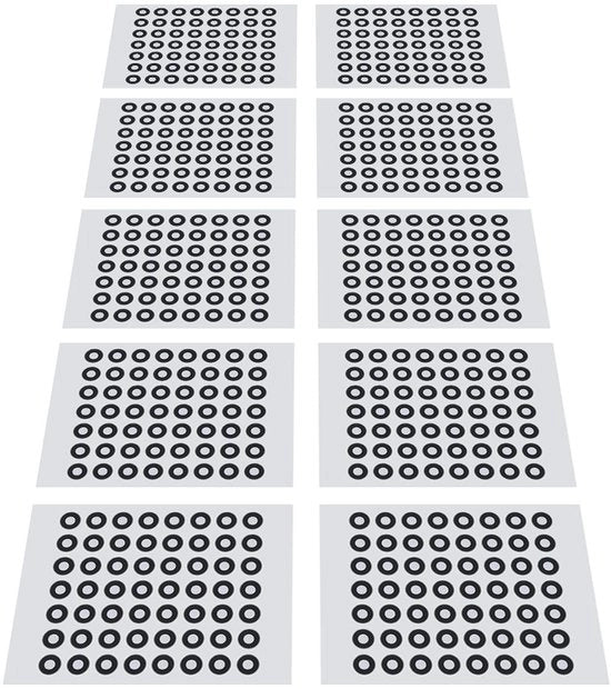 Marcatori di riferimento 3D a 3 mm - 560 punti - Alta riflettività - 10 velocità - 3D Tracking Dot