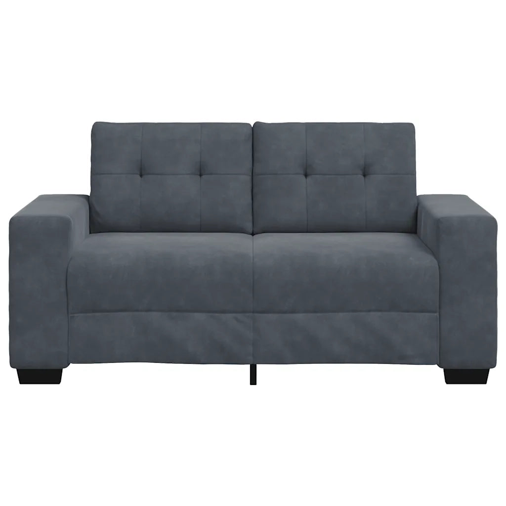 Divano Divanetto Grigio Scuro 160x77x82 cm in Velluto 4105111