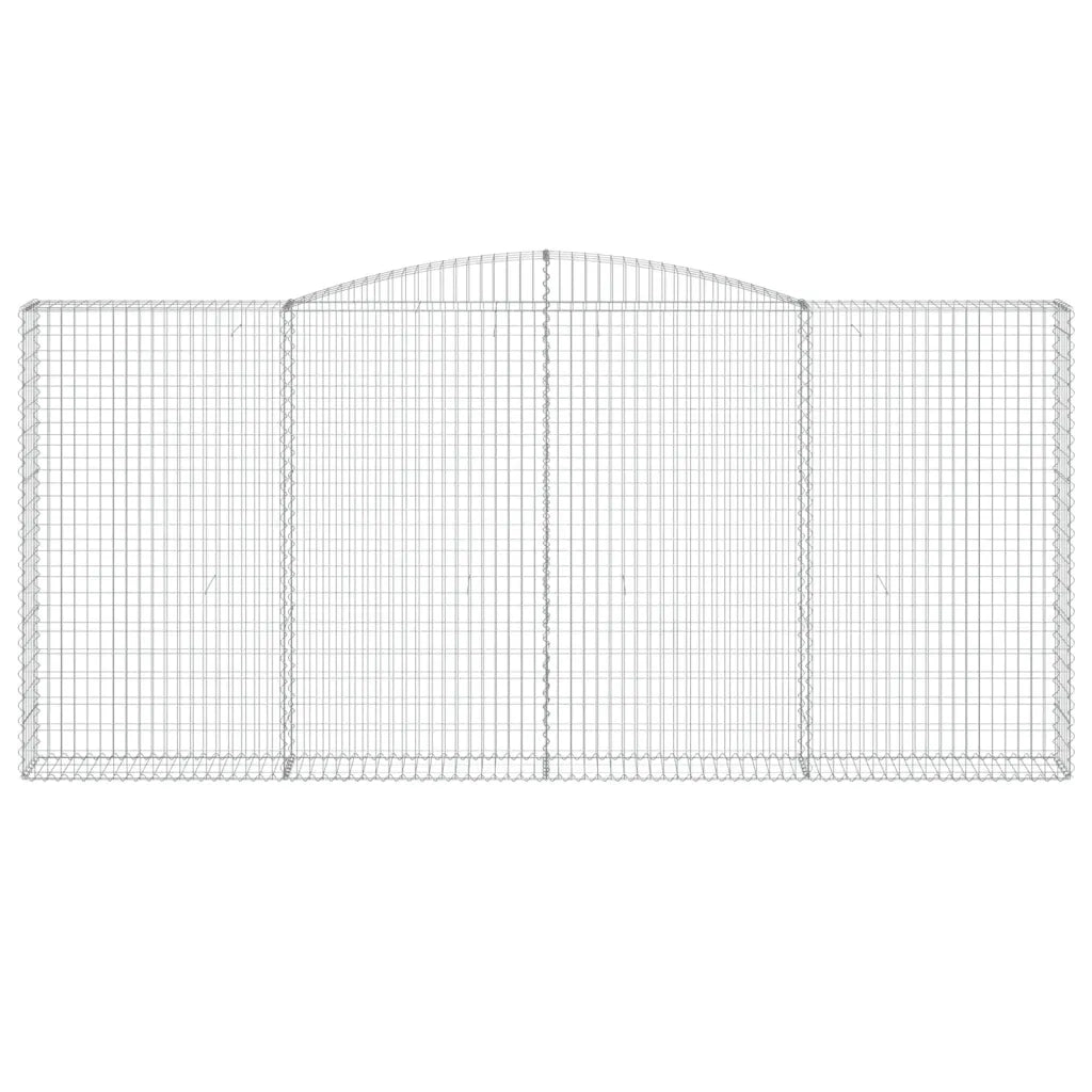 Cesto Gabbione ad Arco 400x30x180/200 cm Ferro Zincato 153529