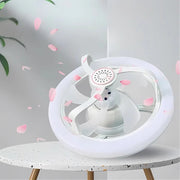Trade Shop - Ventilatore Soffitto Con Luce Led Rgb Regolabile Sky Refresh Con Telecomando -