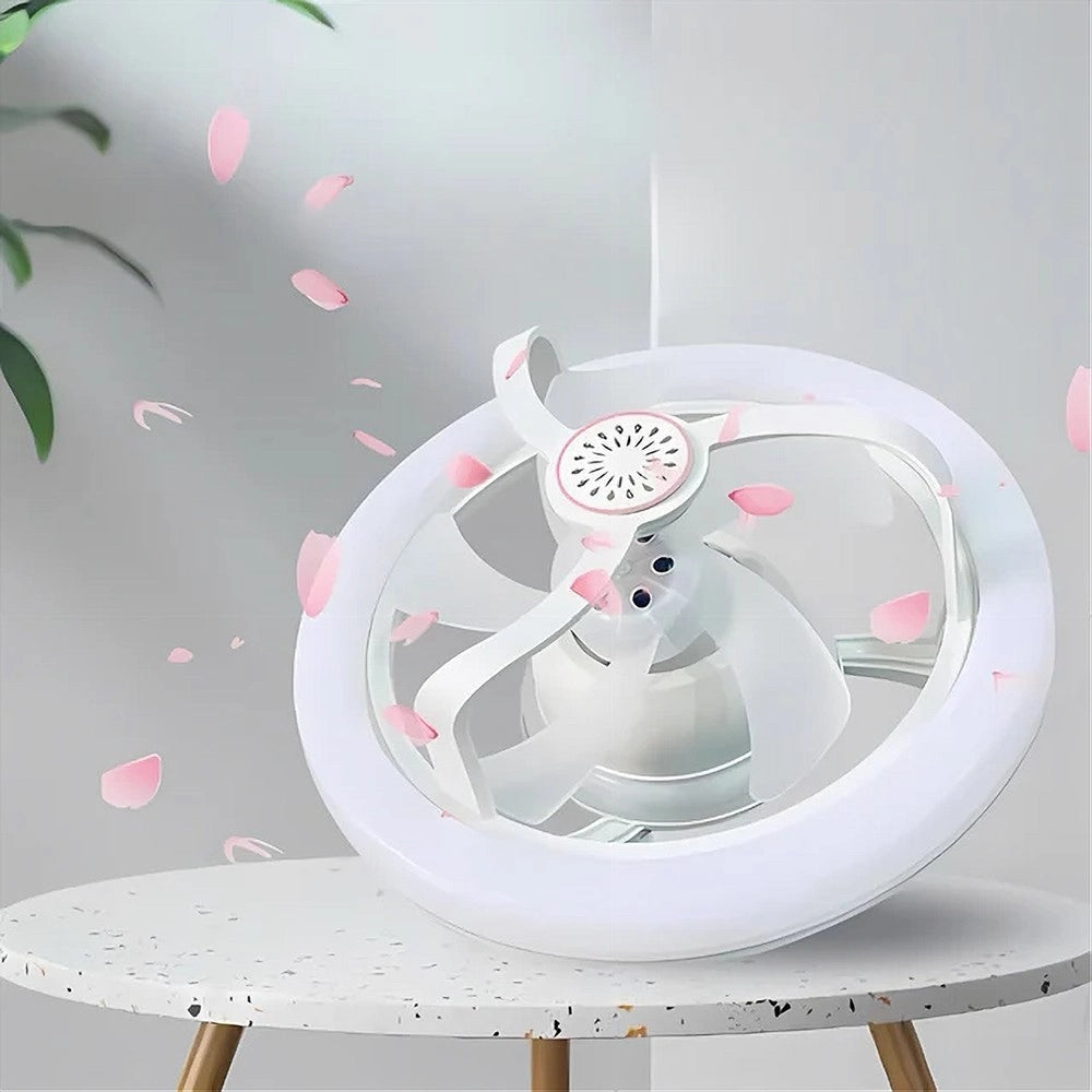 Trade Shop - Ventilatore Soffitto Con Luce Led Rgb Regolabile Sky Refresh Con Telecomando -