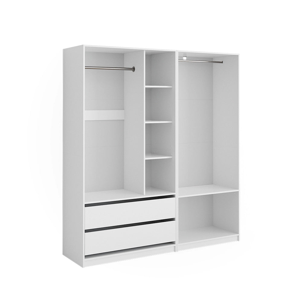 Vicco Armadio Bianco 180 x 200 cm Set di 2