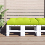 Cuscino per Pallet Verde Brillante 120x80x12 cm in Tessuto 360524
