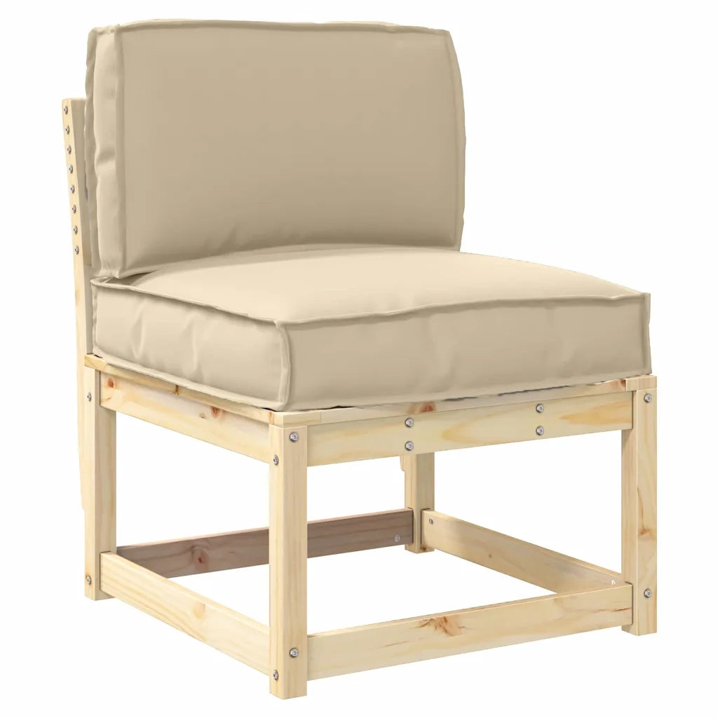 Set di Cuscini per Pallet 2 pcs Beige Tessuto Oxford 3329052