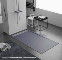 Piatto Doccia 90x200 cm in Pietra Bonussi Trivor Antracite