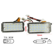 Kit Luci Targa Led Fiat 500 500C 51800482 Bianco Canbus No Errore 12V Resistenza Inclusa