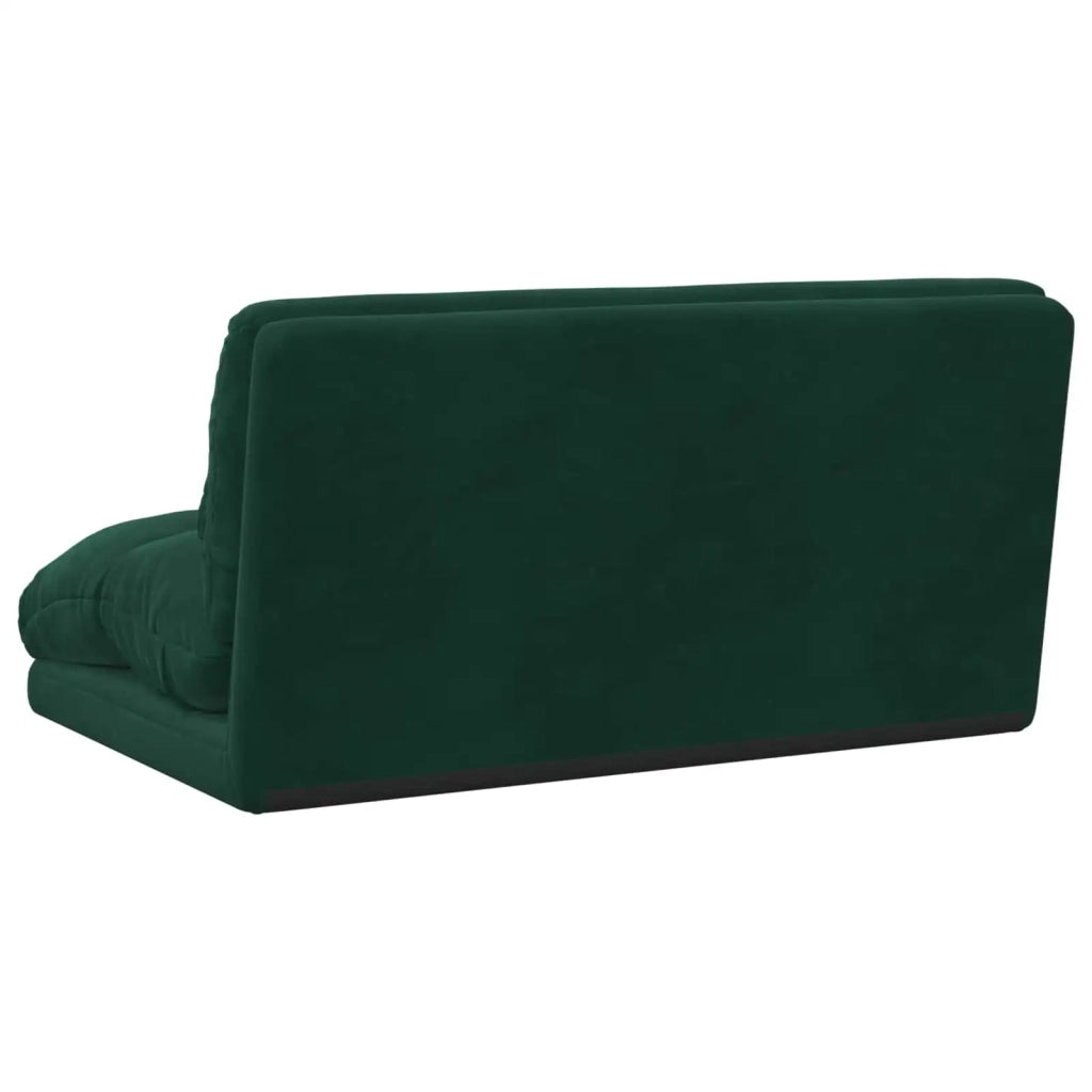 Sedia da Pavimento Verde Scuro 110 x 82 x 55 cm Velluto 42028212