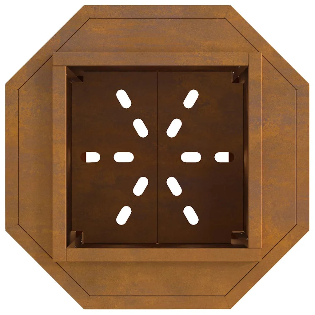 Focolare-Stufa-Camino Senza Fumi Marrone 38 x 38 x 51 cm Acciaio 709108