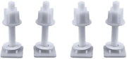 Fissaggio di coperchio WC di alta qualità in plastica - Adattatore per toilette - Fissaggio di coperchio toilette a cardano - Universale - Duraturo - Lunga durata