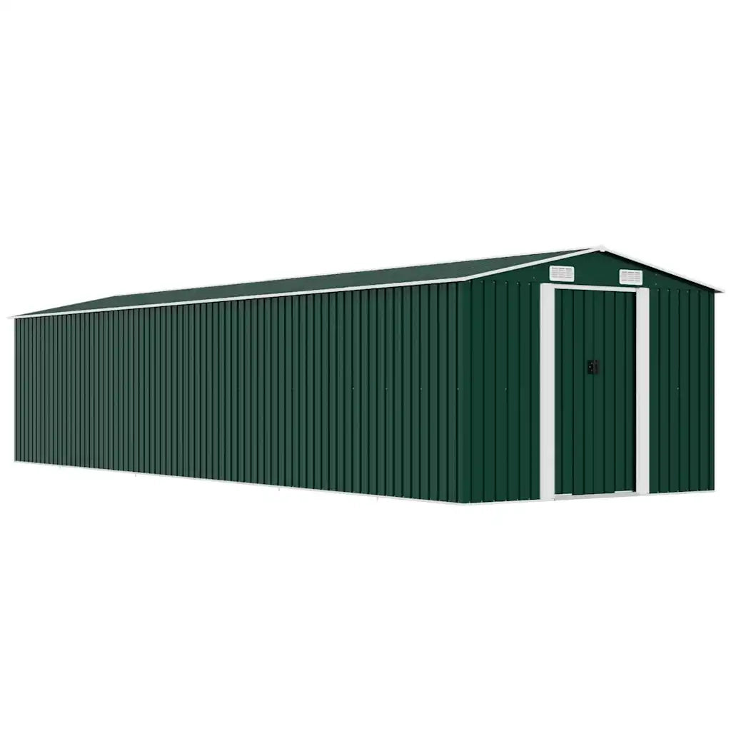 Capanno da Giardino Verde 257x779x181cm in Acciaio Zincato cod mxl 65861