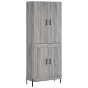 Credenza | Madia | Buffet da pranzo | Armadio da pranzo Grigio Sonoma 69,5x34x180 cm in Legno Multistrato