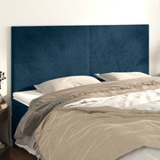 Testiera 4 pz Blu scuro 90x5x78/88 cm in Vellutocod mxl 97621